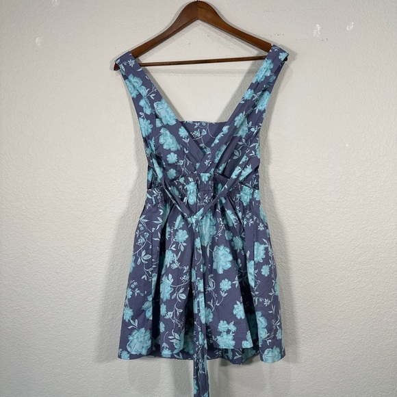 Free People Meet Me In Maui Printed Mini Dress SP - Picture 8 of 10